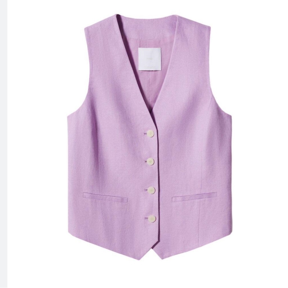 New Mango linen vest